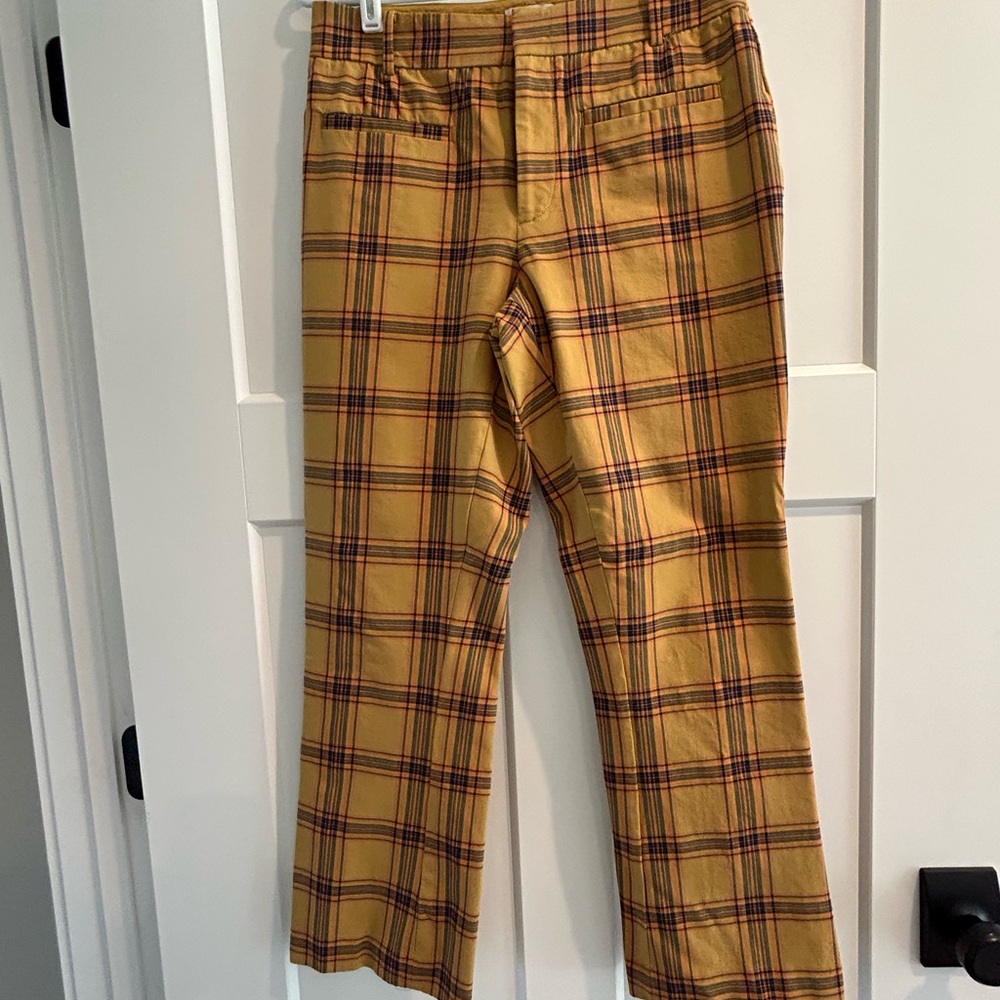 Anthropologie Plaid Pants, Size 8 Tall, EUC
